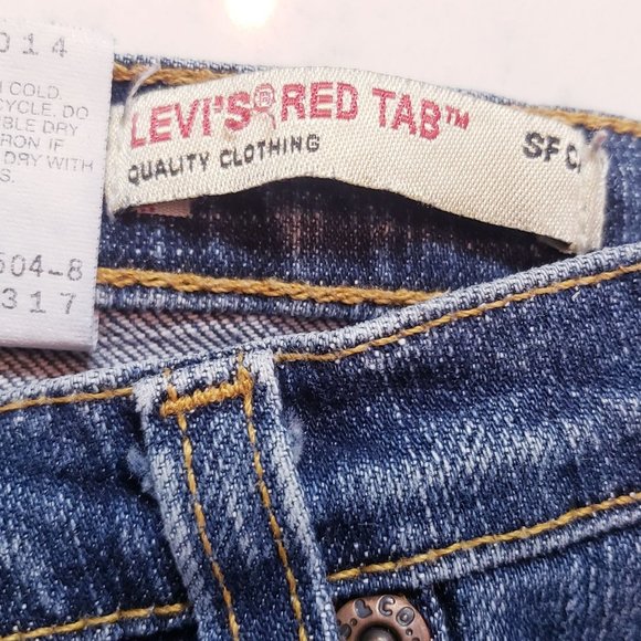 Levi's Red Tab size 29 straight low rise blue vintage y2k - Picture 11 of 11
